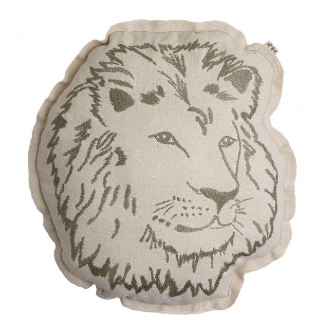Lion cushion Natural S000