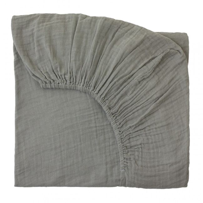 Fitted Sheet - grey Silver Grey S019
