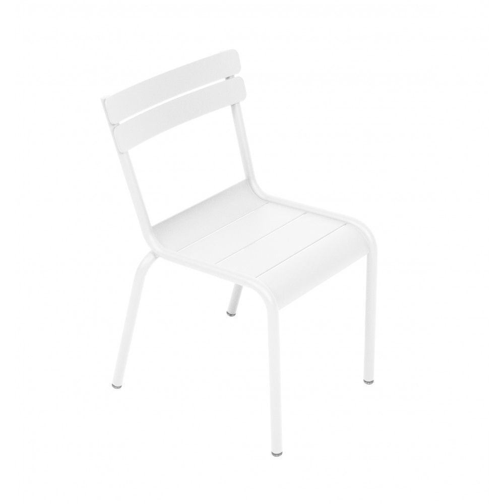 Fermob - Chaise Luxembourg pour enfant en aluminium - Blanc coton