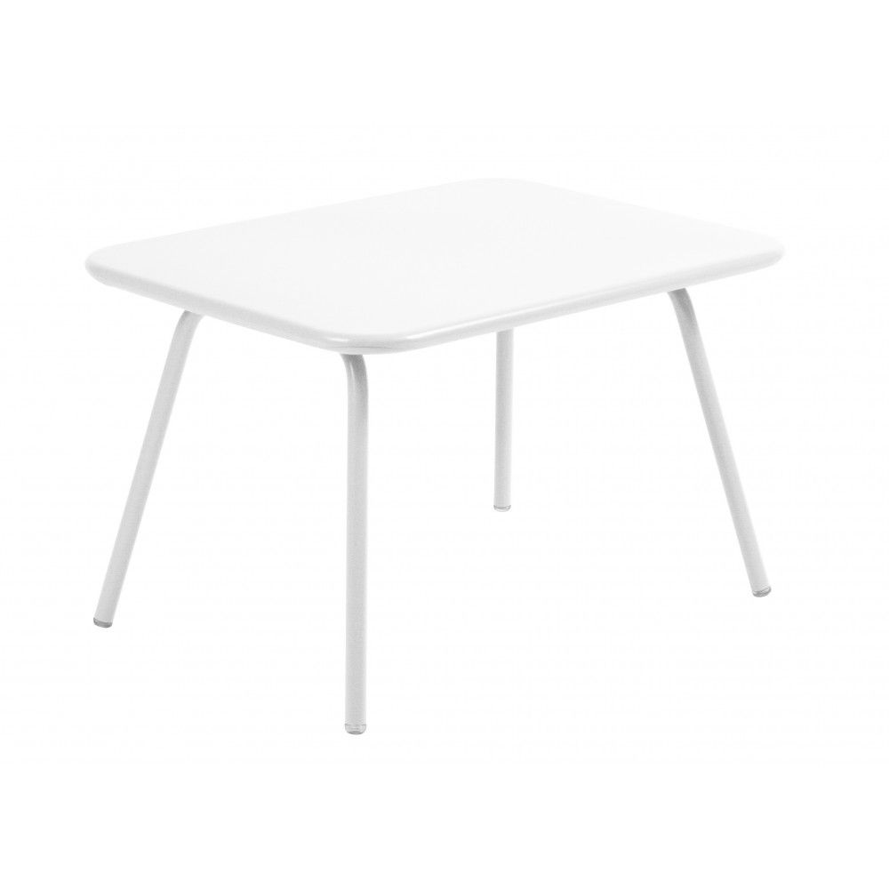 Fermob - Table Luxembourg pour enfant 76x55,5 cm en aluminium - Blanc coton