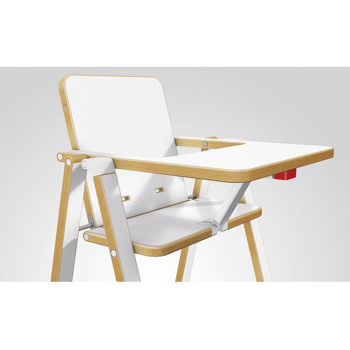 Chaise haute Supaflat Blanc- Image produit n°4