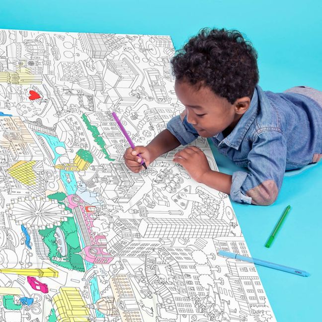 Disegno gigante da colorare Parigi