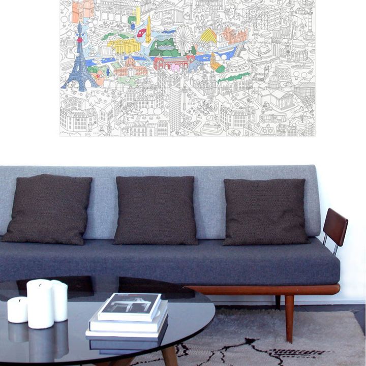 Giant Paris Colouring-in Poster- Product image n°5