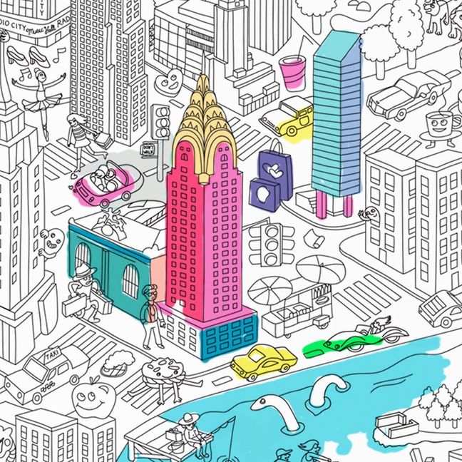 Giant New York Colouring-in Poster