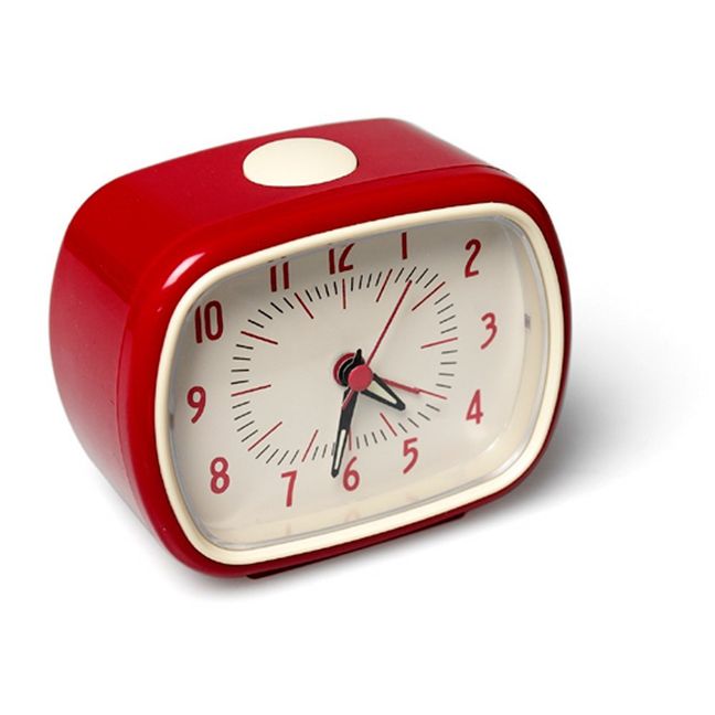 Retro alarm clock - red