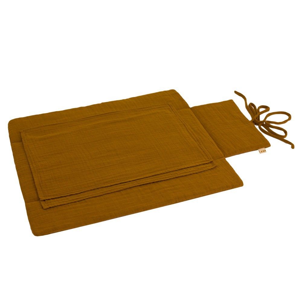 Travel changing mat - Mustard yellow Gold S024- Product image n°0