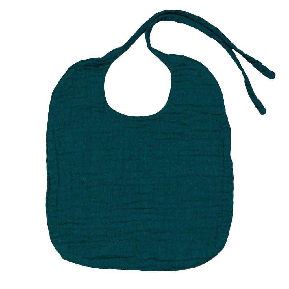 Numero 74 - Bavoir rond - Teal Blue S022