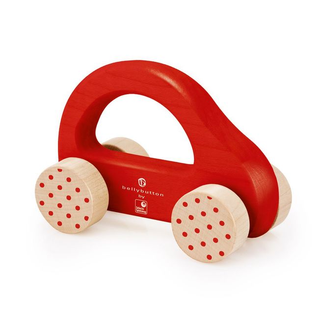 Wooden car - red