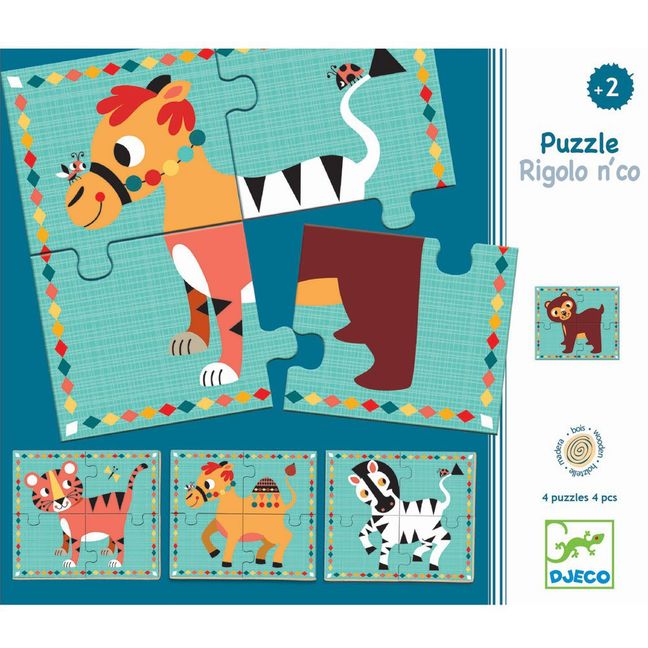 Dos Piezas Puzzles Para Dos AÃ±os Wooden Puzzle Rompecabezas Para