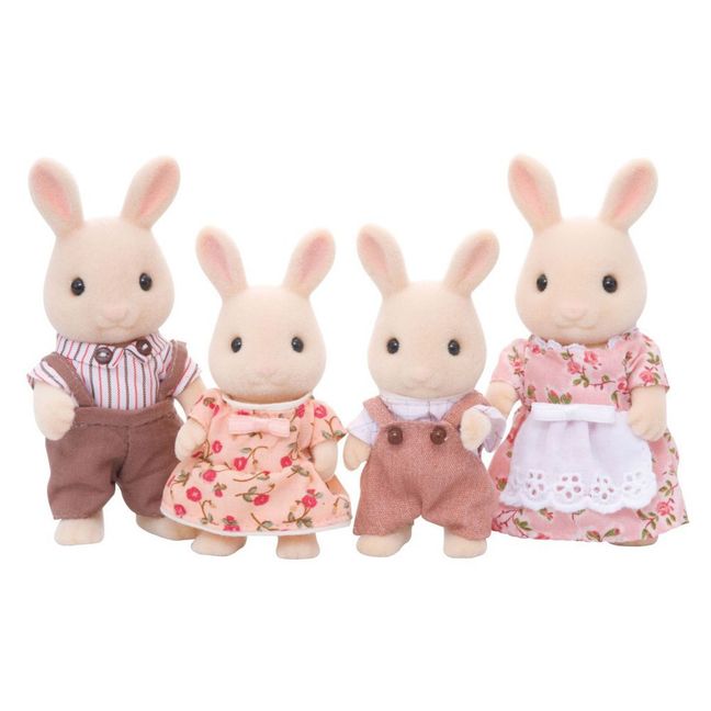 Cream Rabbit Family