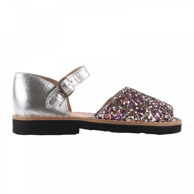 Glitter Frailera buckle sandals | Multicoloured