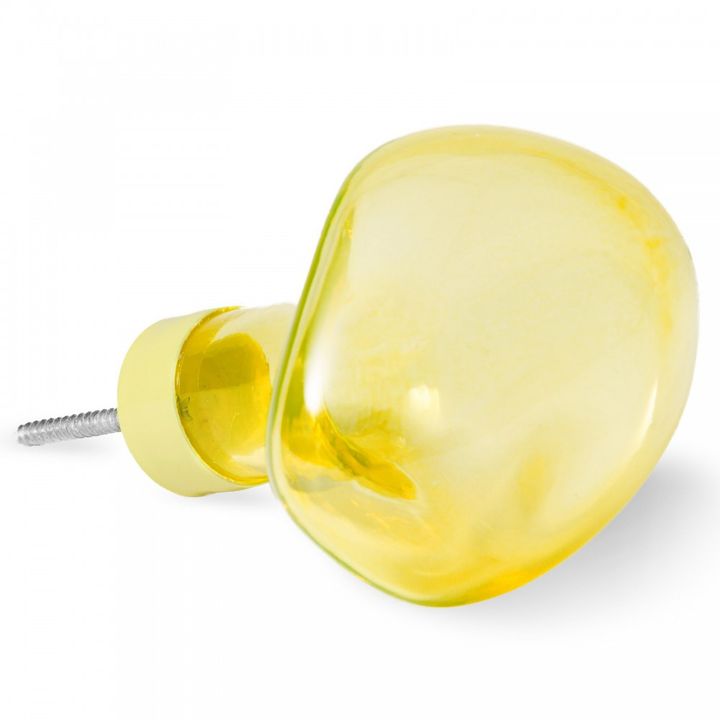 Haken aus Glas -Bubble klein-gelb | Gelb- Produktbild Nr. 2