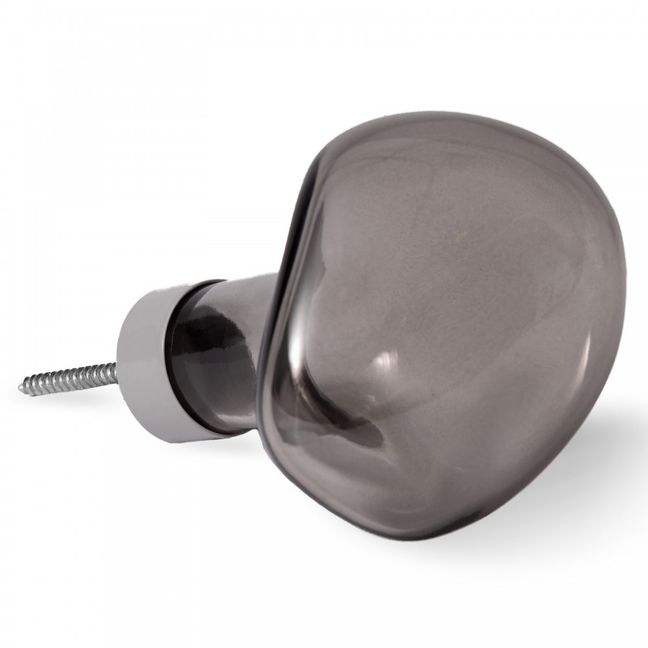 Appendiabiti in vetro Bubble petite - Grigio | Grigio
