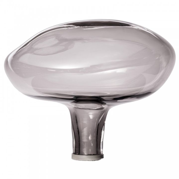 Haken aus Glas -Bubble groß-grau | Grau- Produktbild Nr. 4
