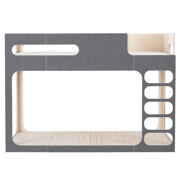 Amber In The Sky Bunk Beds 190cm Ladder On Right Grey Perludi Amber In The Sky Bunk Beds 190cm Ladder On Right
