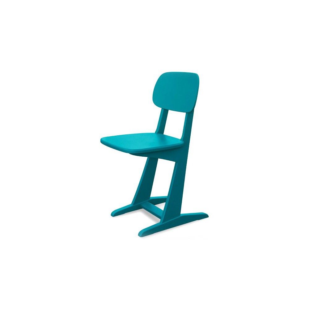 Chair on skates - canary blue | Peacock blue- Product image n°0