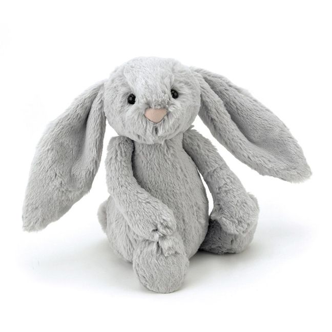 Bashful the Bunny with big ears - grey