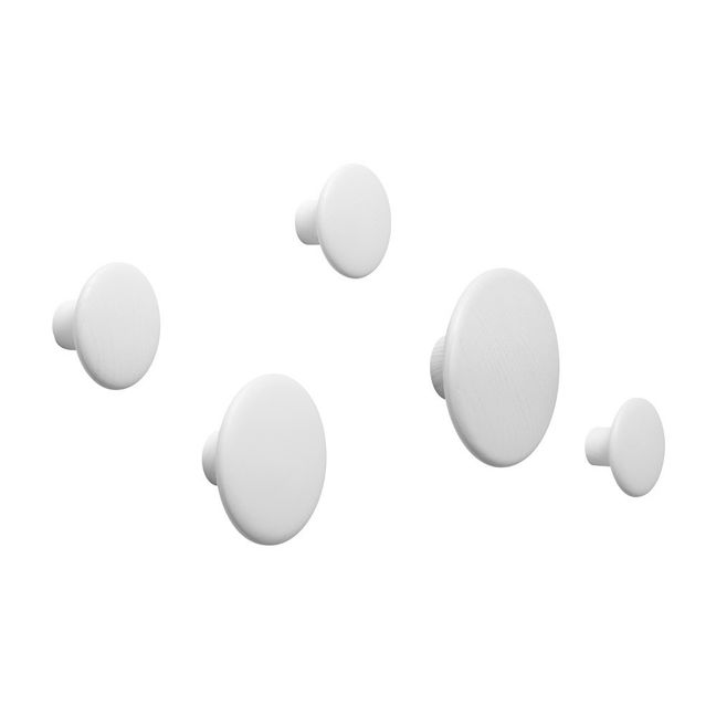 Colgador The dots 17 cm - Grande Blanco