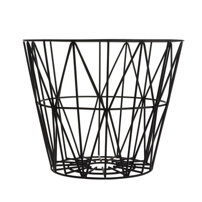 Medium Wire Basket - Black