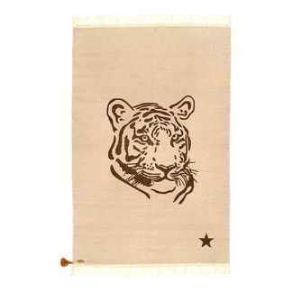 Varanassi Gypsy Teppich aus Baumwolle- Tiger -listing