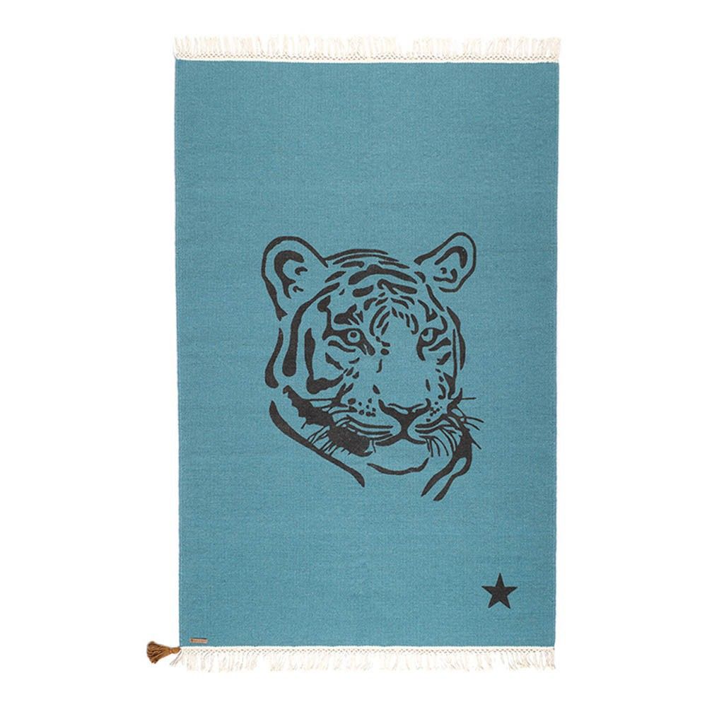 Gypsy Cotton Rug - Tiger Blue- Product image n°0