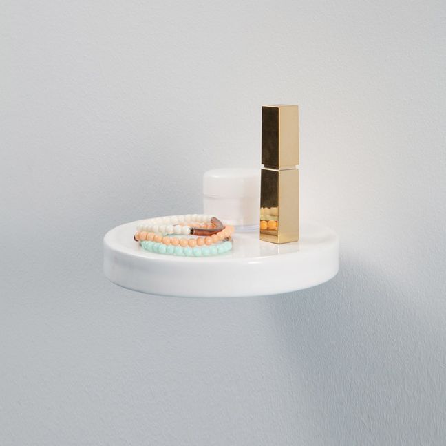 Vide-poche Balcon en céramique, Inga Sempé | Blanc