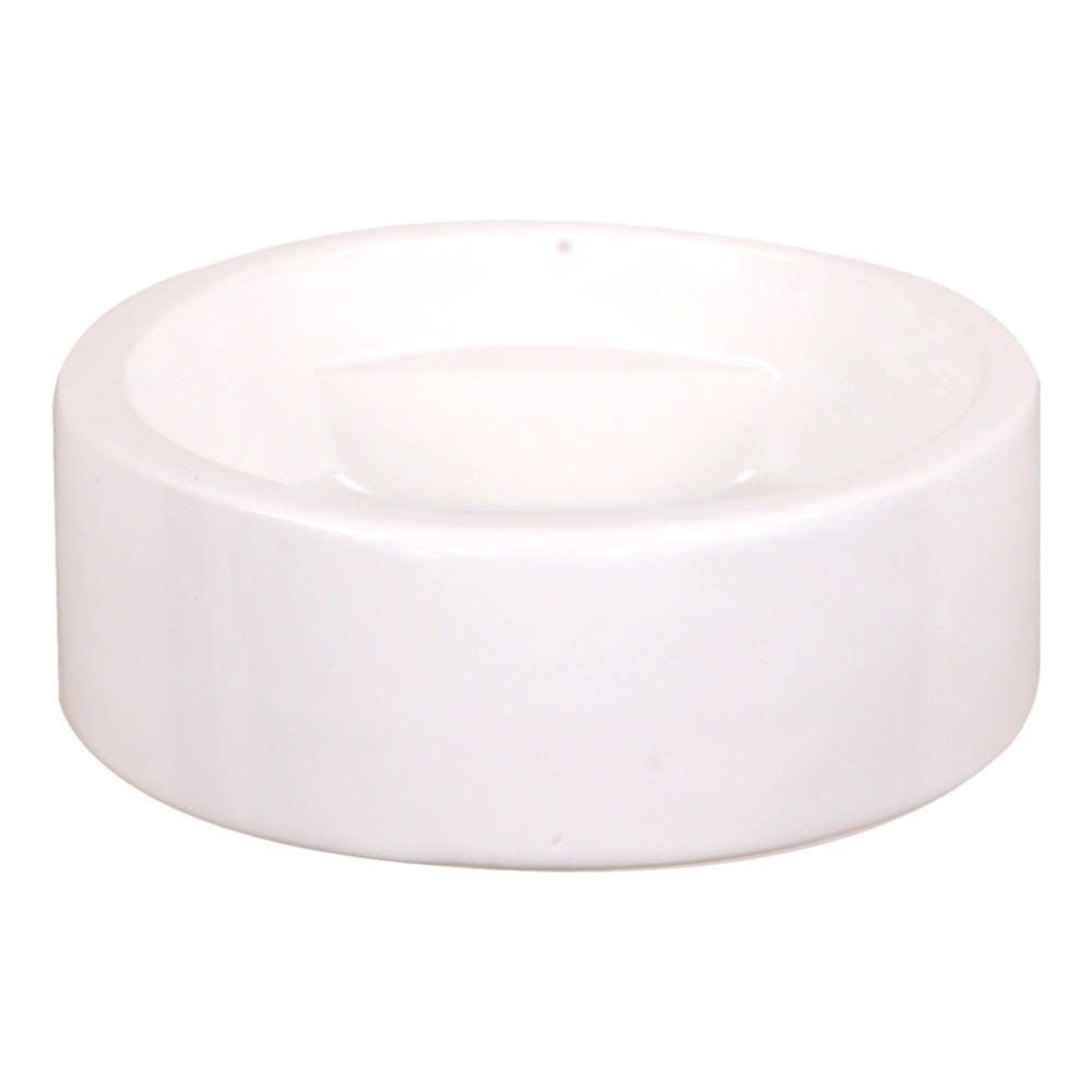 Moustache - Vide-poche haut Bénitier en céramique, Inga Sempé - Blanc