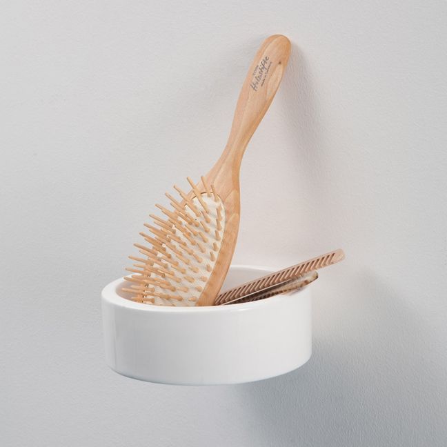 Inga Sempé Ceramic Wall Pocket | White