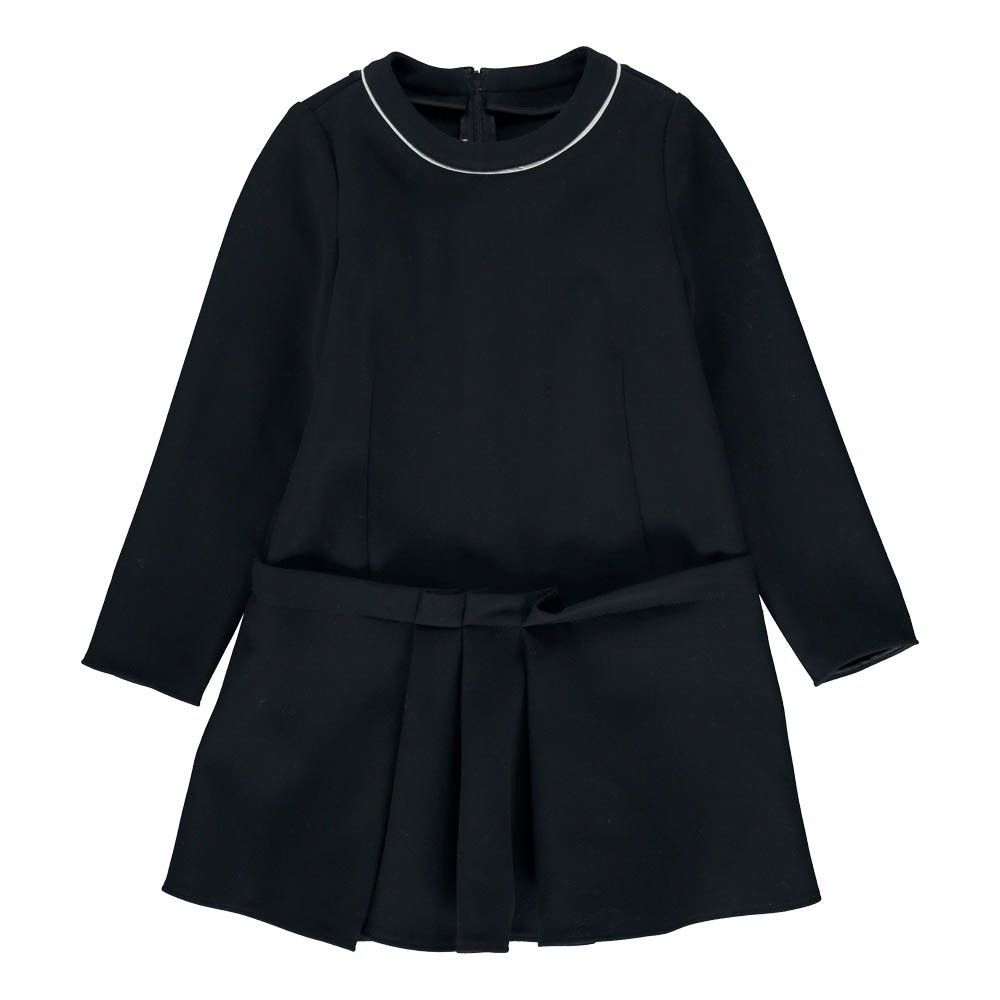 Marni - Robe Plissée - Fille - Bleu marine