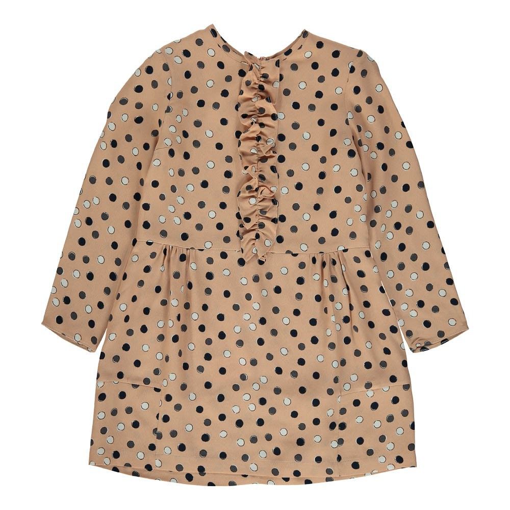 Marni - Robe Pois Détails Volants - Fille - Rose poudré