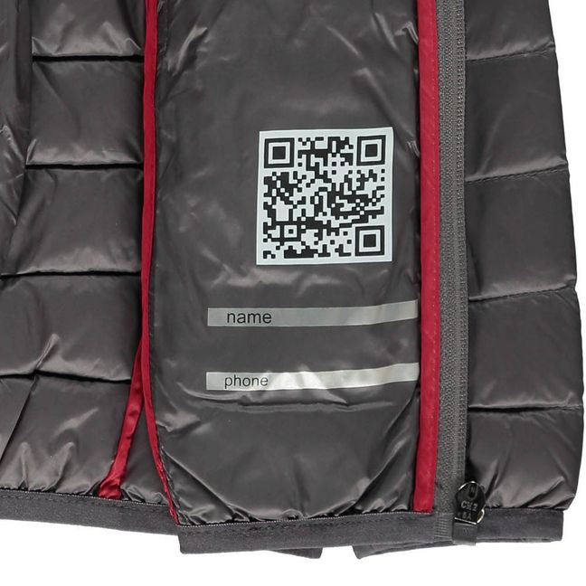 Daunenjacke Light mit Kapuze Hugo | Anthrazit