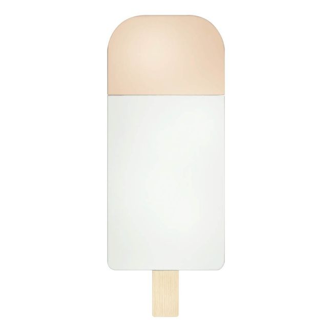 Miroir Ice Cream par Tor & Nicole Vitner Servé - 22x57 cm | Rose
