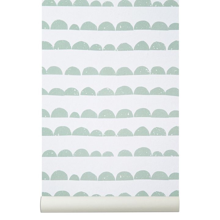 Half-moon Wallpaper - mint green- Product image n°2