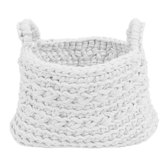 Cestino crochet | Bianco