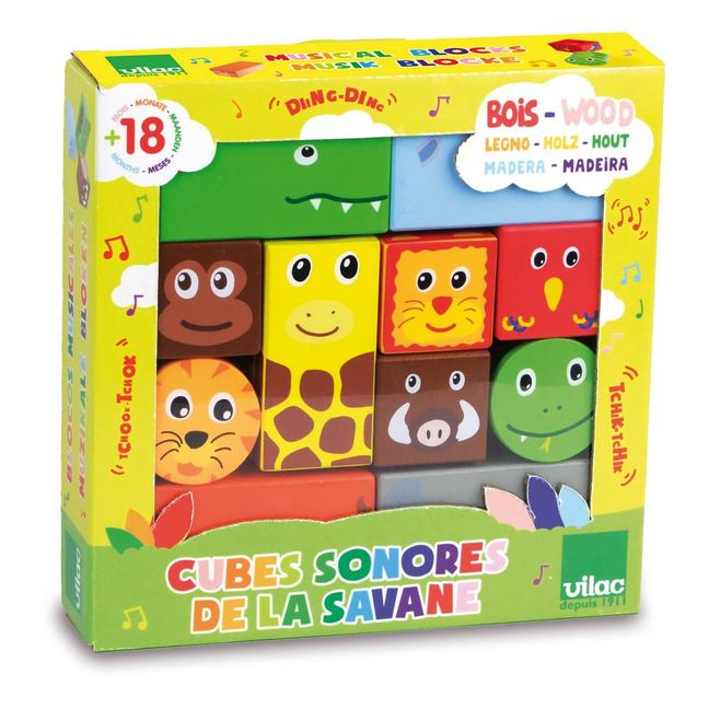 Animals of the Savannah Sound Cubes