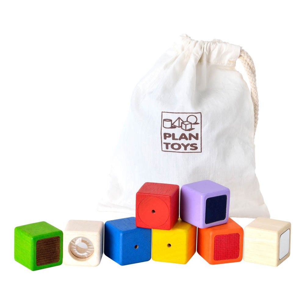Plan Toys - Blocs sensoriels - Multicolore