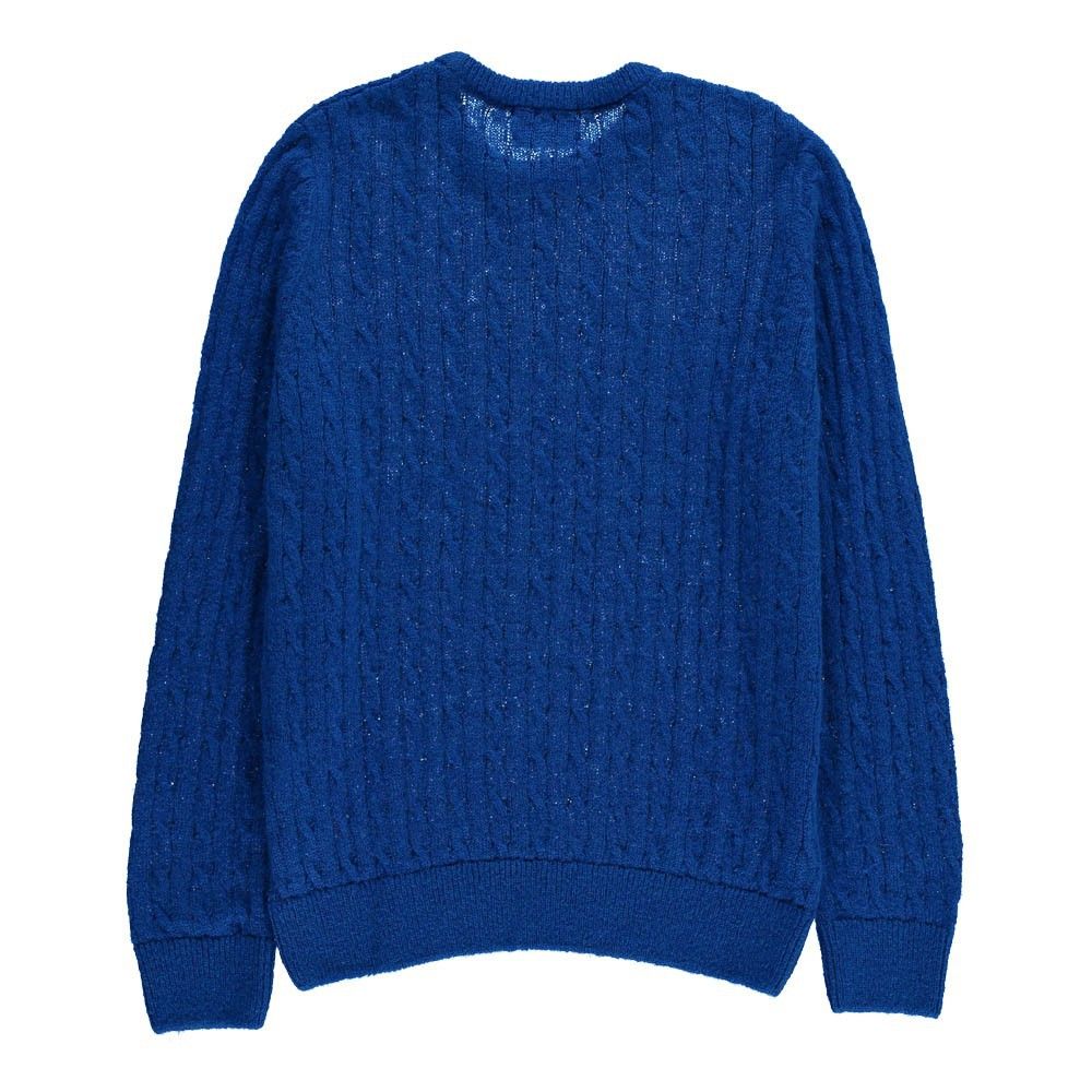 electric blue jumper