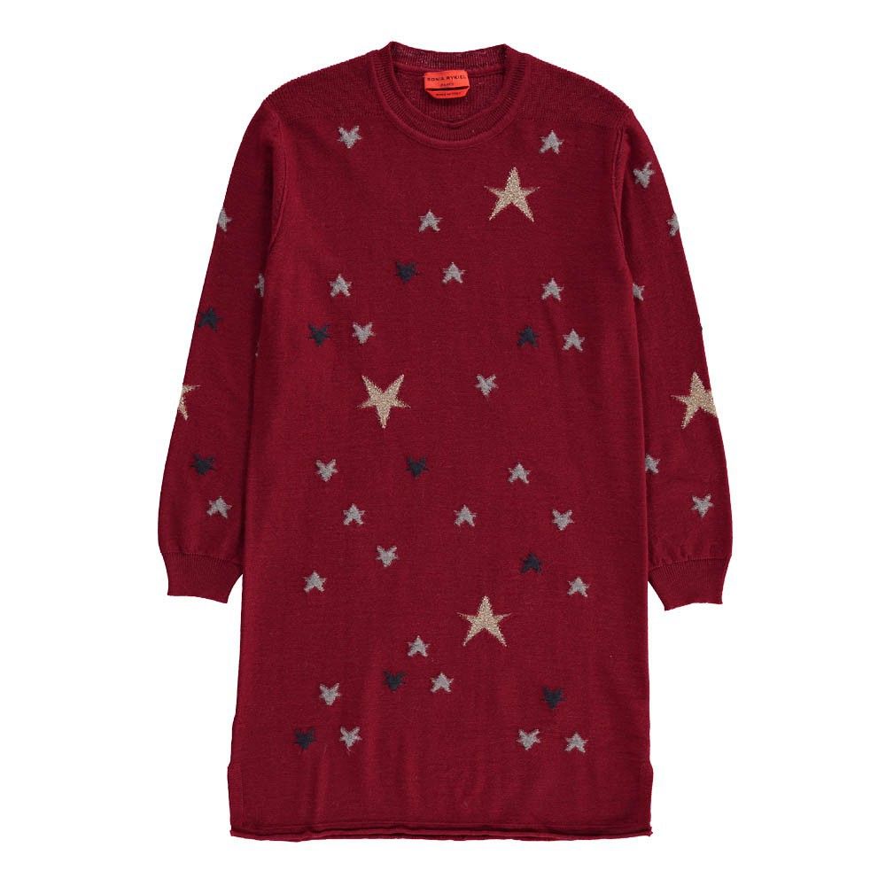 Rykiel enfant - Robe Maille Etoiles - Fille - Rouge