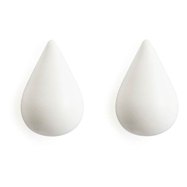 Attaccapanni Goccia Dropit - Set da 2  | Bianco