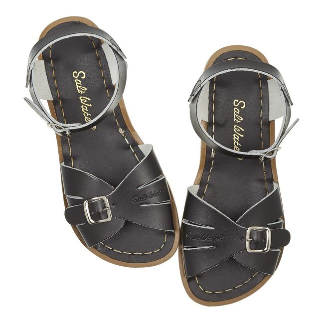 Classic Leather Waterproof Sandals | Black