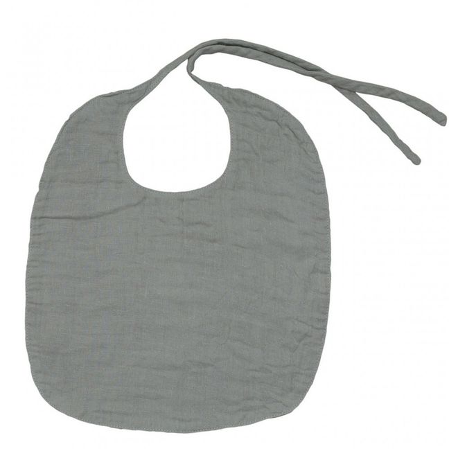 Lätzchen rund - grau | Silver Grey S019