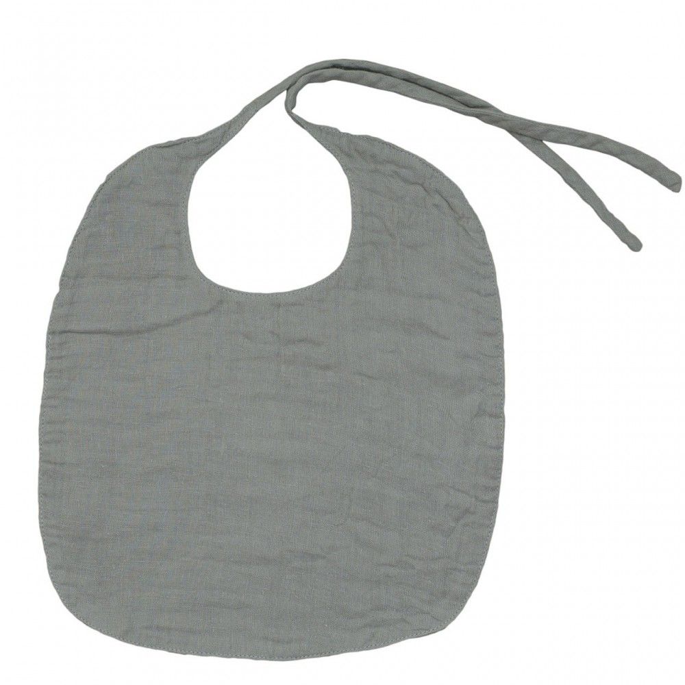 Numero 74 - Bavoir rond - Silver Grey S019