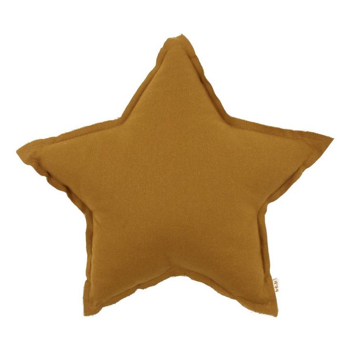 Star cushion - mustard yellow | Gold S024- Product image n°0