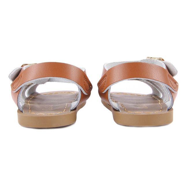 Sandalias Waterproof Cruzadas Cuero Original | Camel