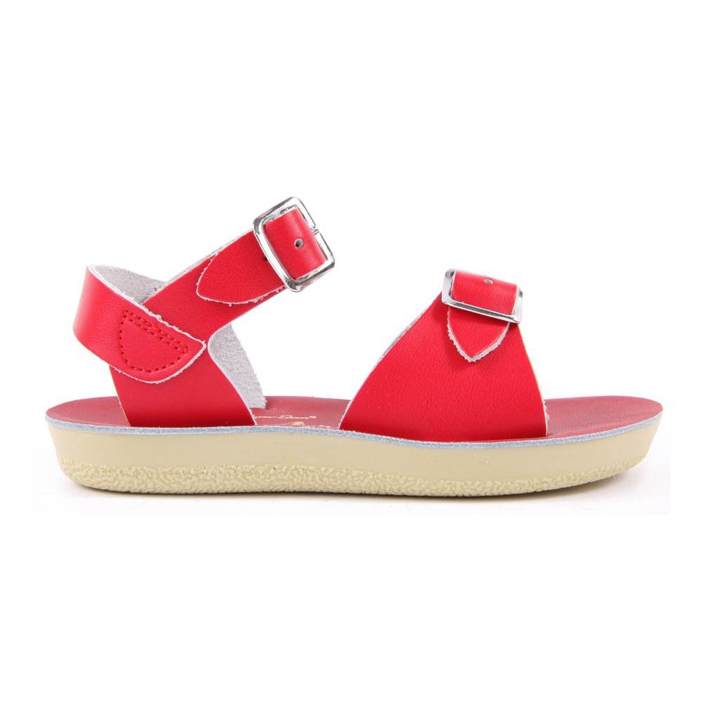 Salt-Water - Sandales Cuir Waterproof Surfer - Fille - Rouge