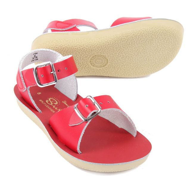 Sandales Cuir Waterproof Surfer | Rouge