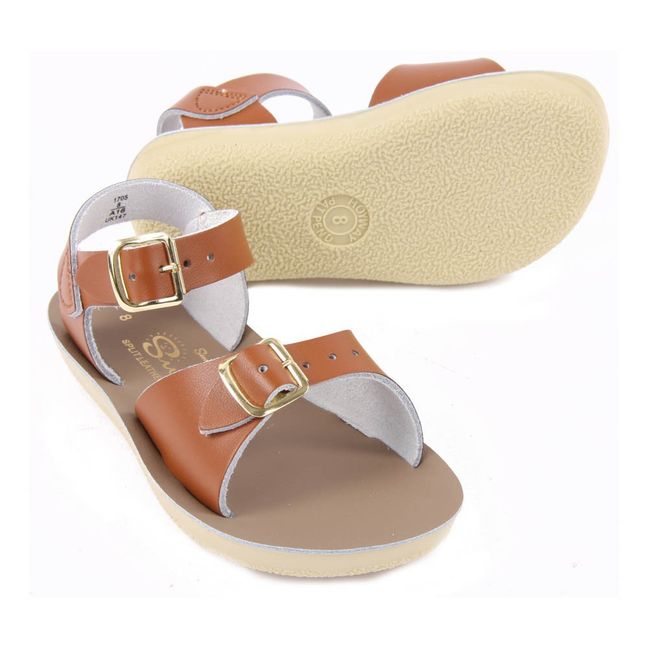 Sandales Cuir Waterproof Surfer | Camel