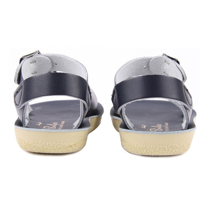 Surfer Double Buckled Leather Waterproof Sandals | Navy blue- Product image n°8