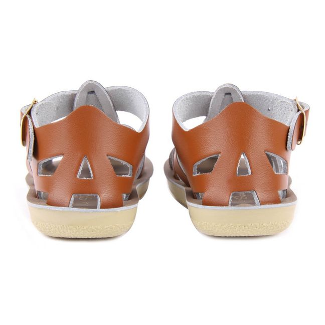 Sandali Waterproof in Pelle Shark | Camel