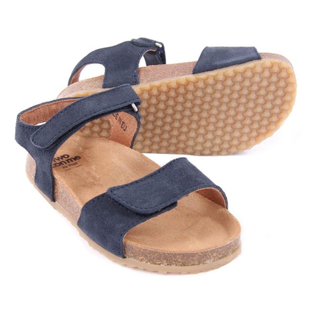 TWO CON ME Sandalen mit Klettverschluss Wildleder  | Navy
